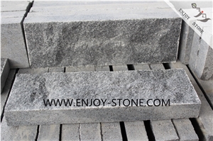 G654 Mushroom Stone,Chinese Cheap Dark Grey Granite Mushroomed Wall Claddding,Natural Split Face Mushroom Granite Stone