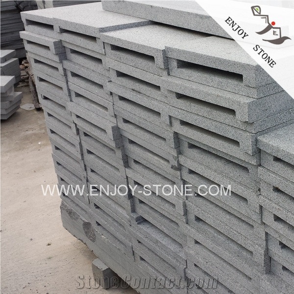 G654 Padang Dark Grey Granite Pool Coping Stone Flamed Surface One-Piece,Tiles Around Swimming Pool,Swimming Pool Terraces