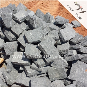 G654 Padang Dark Grey Granite,Sesame Black Granite Tiles,Slabs,Cobble Stone,Wall Cladding,Wall Covering,Garden Stepping Pavements,Driveway Paving Stone