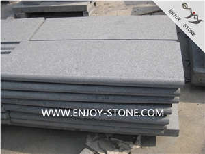 G654 Swimming Pool Coping Tiles,Flamed and Bullnose Edge Pool Pavers,Padang Dark Granite Pool Terraces,Pool Coping