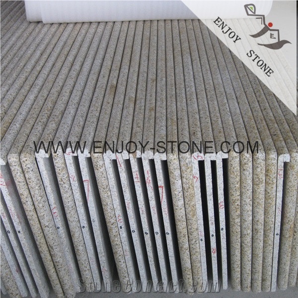 G682 Rusty Yellow,Misty Yellow,Beige Granite Swimming Pool Border Tile,Bullnose Pool Coping,Pool Edge Tile