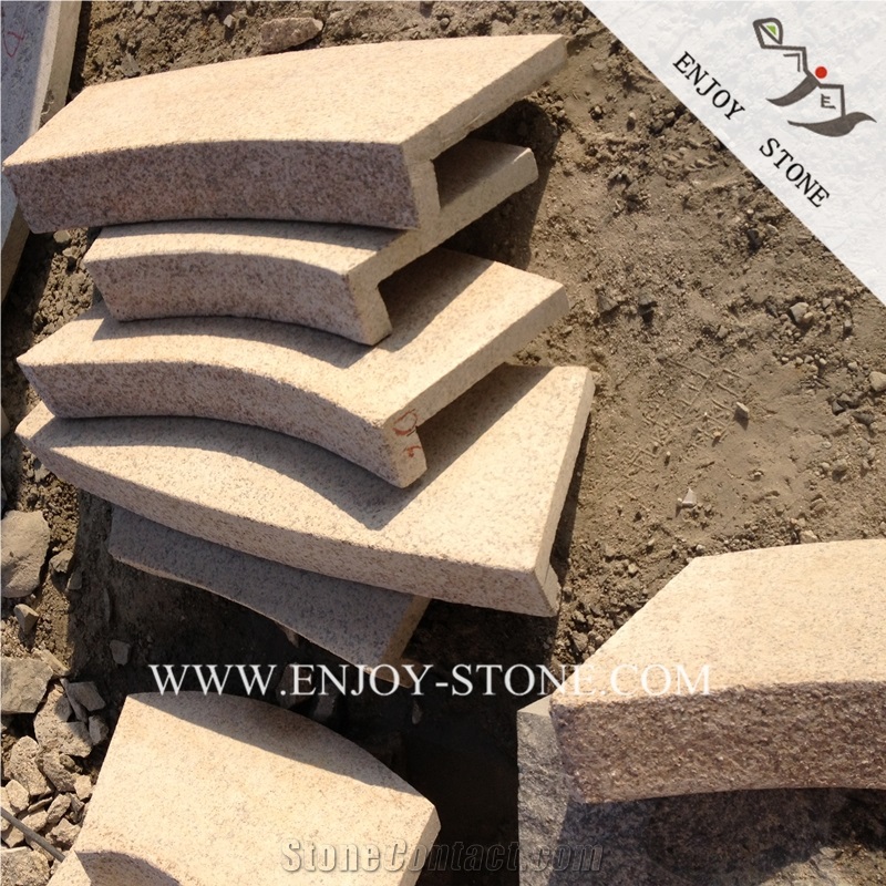 G682 Sunset Gold Granite Swimming Pool Pavers,China Yellow Granite Pool Coping,Rustic Granite Swimming Pool Coping,Misty Yellow Granite Pool Tile