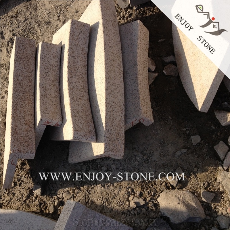 G682 Sunset Gold Granite Swimming Pool Pavers,China Yellow Granite Pool Coping,Rustic Granite Swimming Pool Coping,Misty Yellow Granite Pool Tile