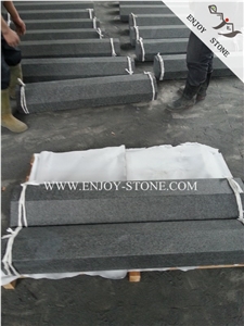 G684 Black Basalt Road Kerb Stone,G684 Black Pearl Basalt Curbstone,China Black Kerbs,G684 Black Basalt,G3518,Fuding Black,Absolute Black Basalt