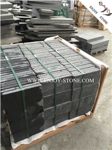 G684 Black Basalt Walkway Pavers,G684 Black Pearl Basalt Tumbled Paver,Tumbled G684 Black Pearl Basalt Walking Paver,Black Pearl Basalt Paver