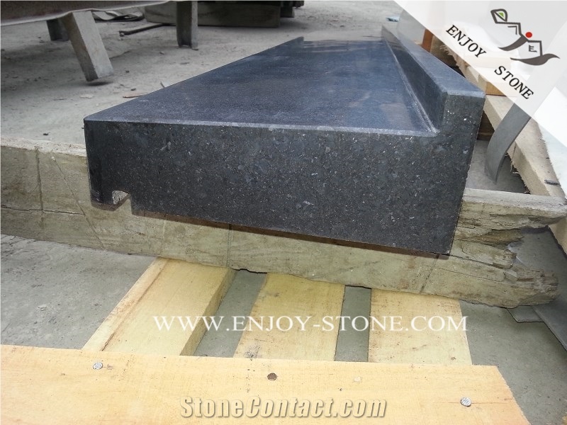 G684 China Black Granite Kerbstones,G684 Black Pearl Granite Curbstone,China Black Kerbs,G684 Black Granite,G3518,Fuding Black,Absolute Black Granite
