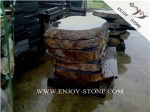 Gray Basalto Random Flagstones,China Basalt Crazy Paver,Grey Basalt Flagstone Paving,Bluestone Irregular Flagstone,Zhangpu Grey Basalt Flagstone