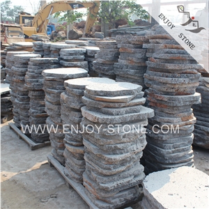 Grey Andesite Volcanic Stone,Lava Stone Flagstone Walkway Pavers,Landscaping Flagstone Basalt Paving,Irregular Flagsstones,Flagstone Road Paving