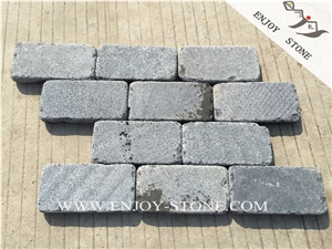 Grey Basalt Brick,Chinese Basalt Brick,Basalto Courtyard Paver,Zhangpu Grey Basalt Cobble Stone