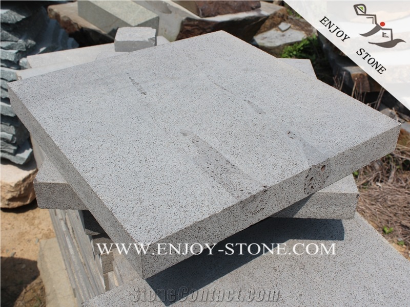 Grey Basaltina Machine Cut Paver,China Zhangpu Sawn Cut Bluestone Tiles with Honeycomb,Basalto Floor Tile,Dark Grey Andesite Paver with Catpaws