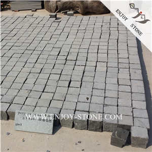 Grey Basaltina Natural Split Bricks,China Basalt Paving Sets,Zhangpu Basalt Cobble Stone,Gray Bluestone Handcut Cube Stone,Gray Andesite Cobblestone