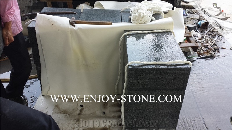 Grey Granite Kerbstones,G654 Granite Flamed Surface Road Side Curbstone