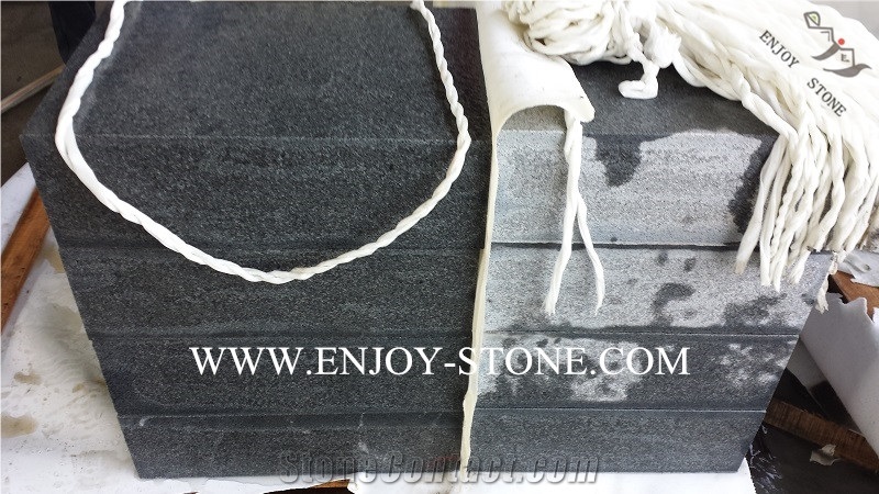 Grey Granite Kerbstones,G654 Granite Flamed Surface Road Side Curbstone