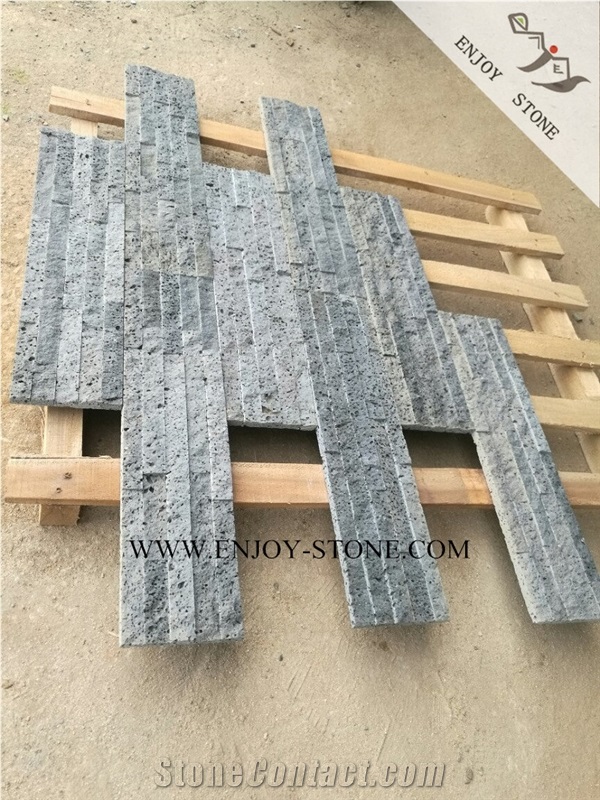 Grey Lava Stone Natural Split Face Culture Stone,Exposed Wall Cladding Stone