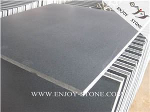 Hainan Absolute Black Basalt Floor Covering Tiles,Honed Black Basalt Stone,China Hainan Black Basalt Slabs,Dark Hainan Basalt