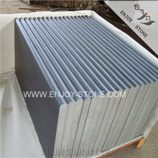 Hainan Black Basalt Stone Pool Coping Bullnose,Swimming Pool Border Tile,Rebated Swimming Pool Coping,Pool Channels,Swimming Pool Edge Tile