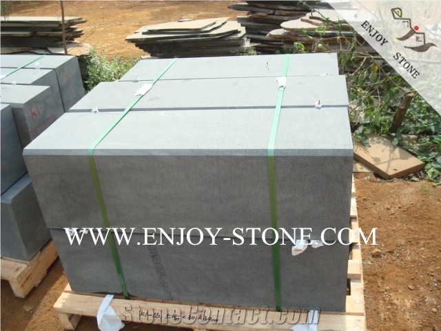 Hainan Black Basalt with Cats Paws Road Stone,Hainan Black Bluestone Kerbstone