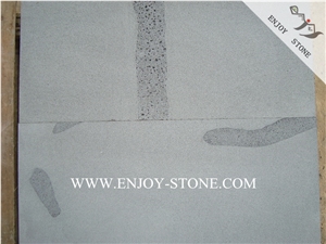 Hainan Black Bluestone Sawn Cut Tiles,Dark Basalt with Cats Paws,China Black Andesite Tiles for Wall Cladding&Flooring