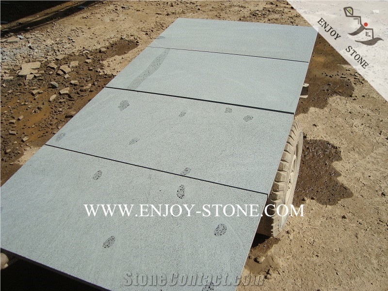 Hainan Black Bluestone Sawn Cut Tiles,Dark Basalt with Cats Paws,China Black Andesite Tiles for Wall Cladding&Flooring