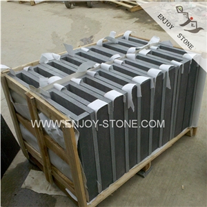 Hainan Gray Bluestone Bullnose Pool Tiles,Hainan Black Basaltina Swimming Pool Pavers,Basalt Pool Coping,Hainan Absolute Black Basalt Pool Terraces