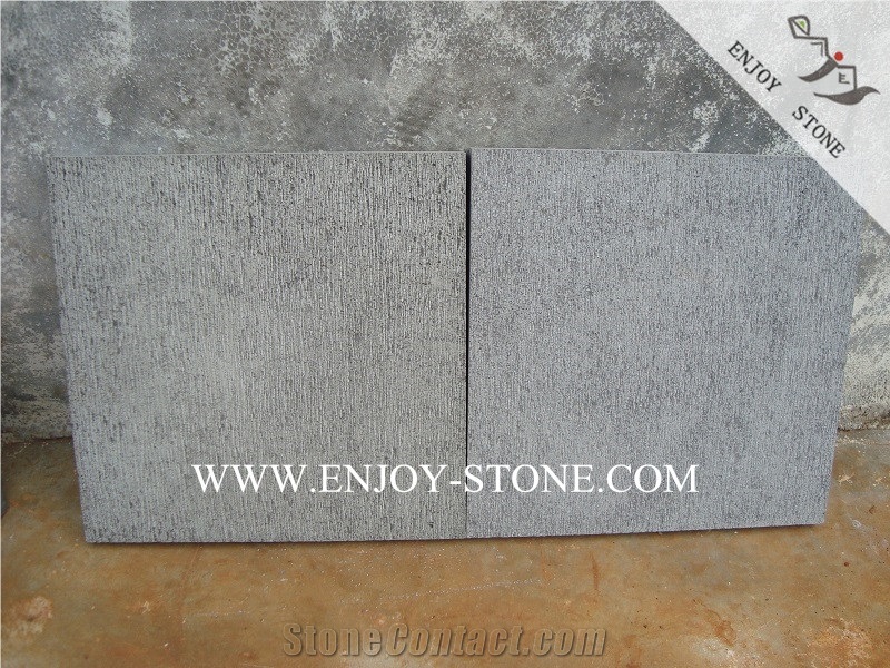 Hainan Grey Basalto Chiseled Finish,Inca Grey Basaltina Floor Tiles,Basalto Wall Covering Tiles