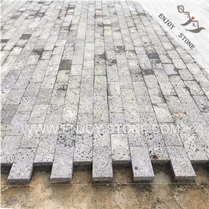 Hainan Lava Stone,Gray Volcanic Stone Courtyard Road Pavers,Driveway Paving Stone,Exterior Pattern