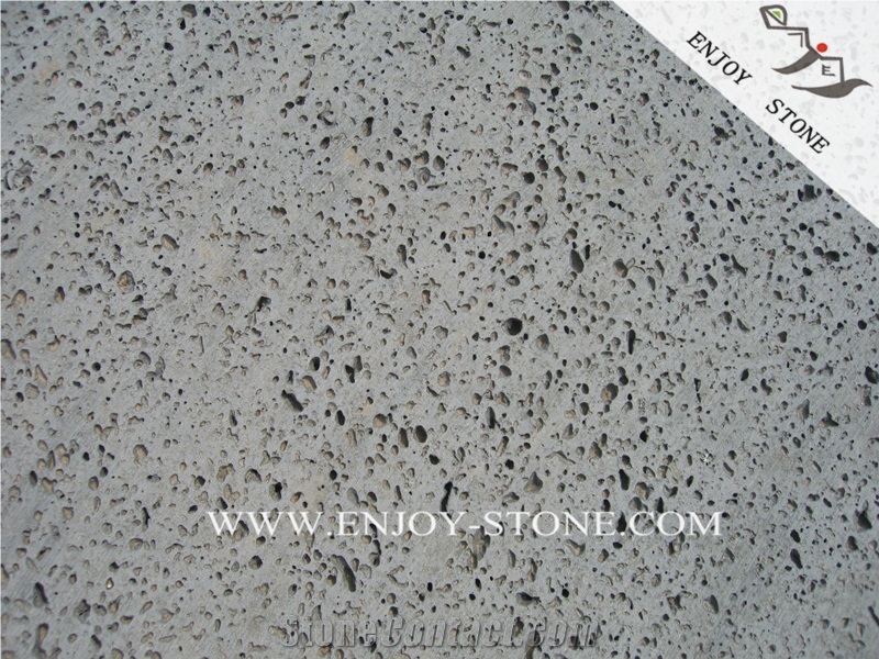 Hainan Lava Stone Slabs,Big Holes Volcanic Basalt Paving Tiles,Lava Stone China Basalt Tile,Volcanic Stone Floor Tiles