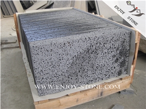 Hainan Lava Stone Slabs,Lava Stone China Basalt Tile,Big Holes Volcanic Basalt Paving Tiles,Volcanic Stone Floor Tiles