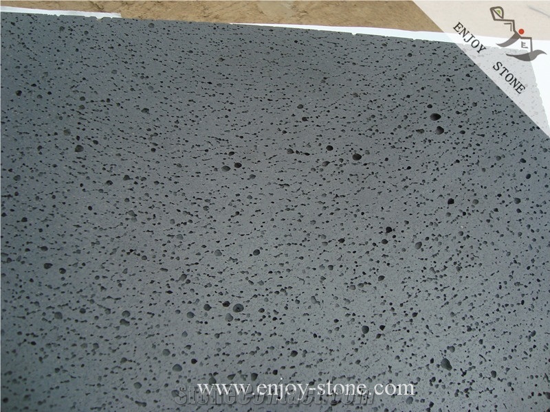 Hainan Lava Stone Tiles,Lava Stone China Basalt Tile,Big Holes Volcanic Basalt Paving Tiles,Volcanic Rock Pavement