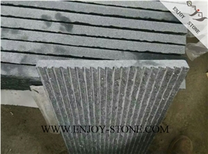 Half Planed G684 Fuding Black, Black Basalt, Black Pearl Basalt, Black Basalt, Half Planed Tile/Cut to Size,Flamed Slabs/Flooring/Walling/Pavers