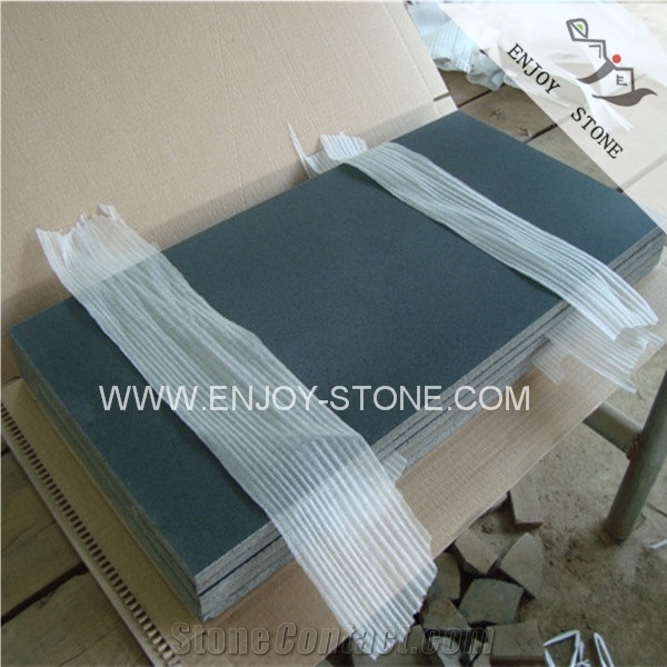 Honed Black Basalt Stone,China Hainan Black Basalt Slabs & Tiles, Black Andesite Stone ,Dark Hainan Basalt,Hainan Absolute Black Basalt Tiles