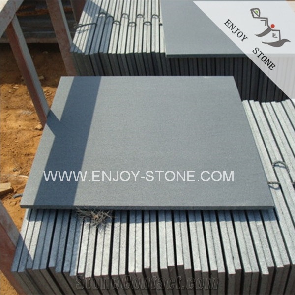 Honed Black Basalt Stone,China Hainan Black Basalt Slabs & Tiles, Black Andesite Stone ,Dark Hainan Basalt,Hainan Absolute Black Basalt Tiles