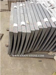 Honed China Bluestone Tiles&Slabs,Curved Tiles for Exterior Wall Cladding,Micro Holes Basalto with Cats Paws Wall Covering