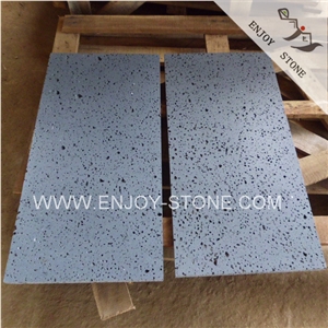 Honed Finish Hainan Lava Stone,Grey Volcanic Stone with Small Holes,Chinese Grey Basalt Stone Cut to Size Tile & Slabs,Gray Andesite Floor Tiles,Lava Stone Wall Tiles,Basalt Pattern