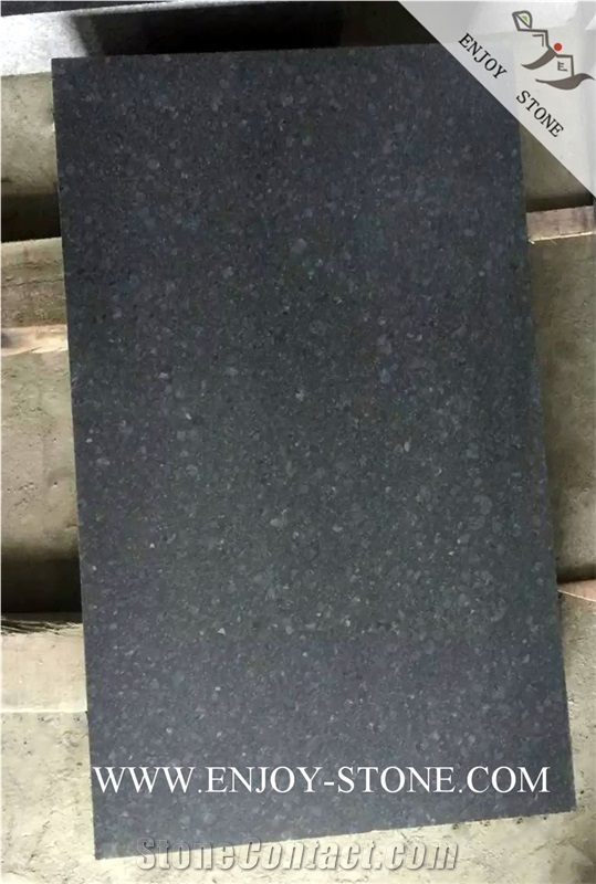 Honed G684 Fuding Black, Black Basalt, Black Pearl Basalt, Black Basalt, Honed Tile/Cut to Size,Flamed Slabs/Flooring/Walling/Pavers