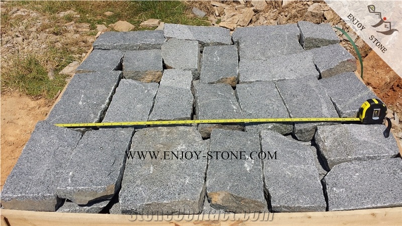 Irregular Cobble Stone,G654 Padang Dark Grey Granite Garden Stepping Pavements,Outdoor Landscaping Walkway Pavers,Exterior Cube Stone