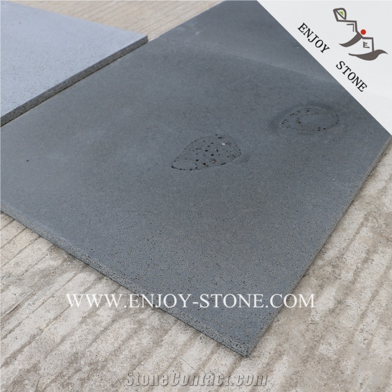 Lava Stone Floor Covering Tile,Grey Basalto Paver with Hole,Bluestone Paver with Honeycomb Paver,Andesite Wall Tile,Basalt Pavers