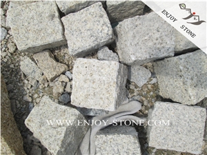 Natural Padang Yellow Paving Sets,Yellow Beige Granite Cube Stone,G682 Rustic Granite Split Cobblestone,China Beige Yellow Granite Handcut Cobblestone
