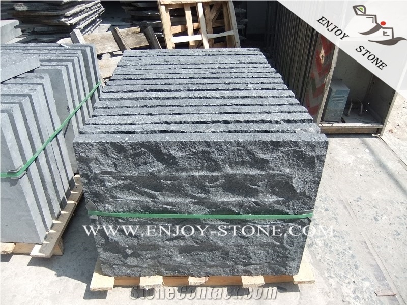 Natural Split Black Basalt Wall Covering Tile,G684 Black Pearl Basalt Wall Tiles,China Black Basalt Wall Cladding,Fujian Black Basalt