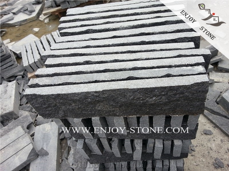 Nature Split Fujian Black Basalt,Split Black Basalt Wall Tile,G684 Black Pearl Basalt Wall Tiles,China Black Basalt Wall Cladding,G3518