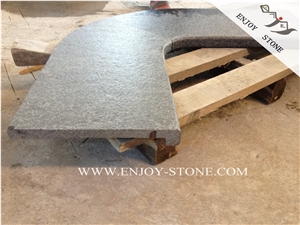 Padang Black Basalt Pool Corner,Fujian Black Basalt Pool Tile,Black Pearl Basalt Pool Coping,Flamed G684 Black Basalt,Basalt Swimming Pool Tiles,G3518