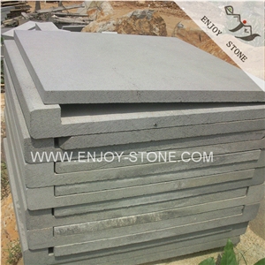Sandblasted Finish Grey Basalt,Basaltina,Basalto,Andesite,Bluestone Swimming Pool Border Tile,Dropface Pool Coping Tiles,Square Edge Rbeated Pool Tile Prices
