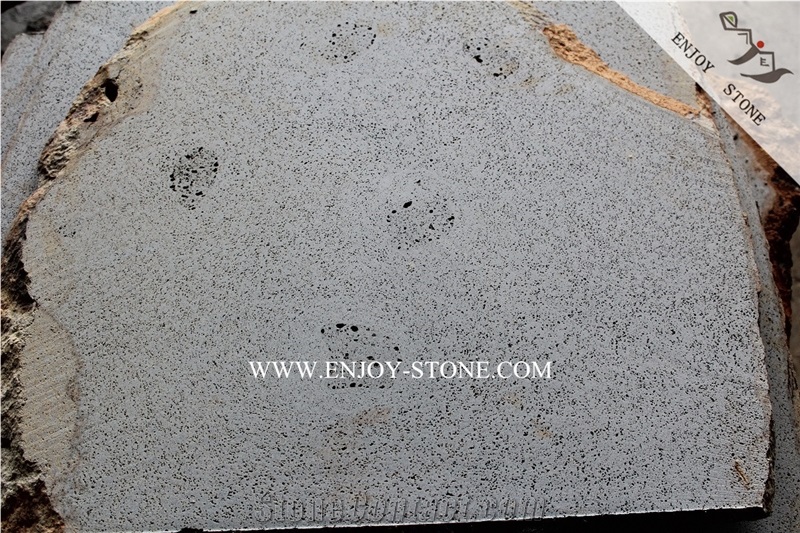 Sawn Cut Pavers Random Flagstones,Fujian Basalt with Cats Paws,Irregular Bluestone Flagstones for Walkway,Driveway,Courtyard Paving