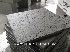 Sawn Tiles Stone Lava Stone/ Gray Basalt China/Basalto/Grey Basalt/Andesite/Lava Stone Sawn Tiles/Slabs/Walling/Flooring/Cladding