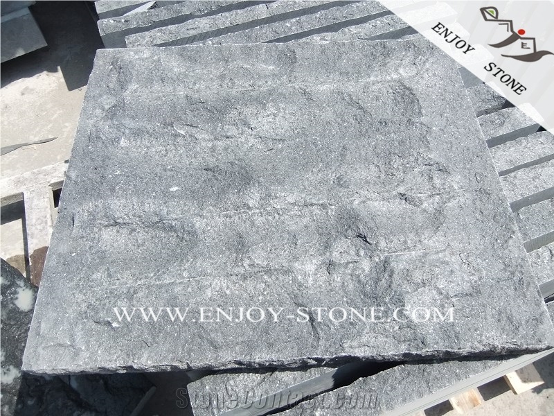 Split Black Basalt Wall Covering Tile,G684 Black Pearl Basalt Wall Tiles,China Black Basalt Wall Cladding,Absolute Black Basalt Wall Covering Tiles