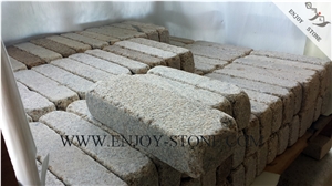 Tumbled Cube/Cobble G682 Golden Yellow,Golden Rust, Rustic Yellow , Golden Granite,Yellow Granite,Tumbled Cube/Cobble, Flooring/Walling/Pavers/Granite