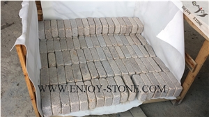 Tumbled Cube/Cobble G682 Golden Yellow,Golden Rust, Rustic Yellow , Golden Granite,Yellow Granite,Tumbled Cube/Cobble, Flooring/Walling/Pavers/Granite