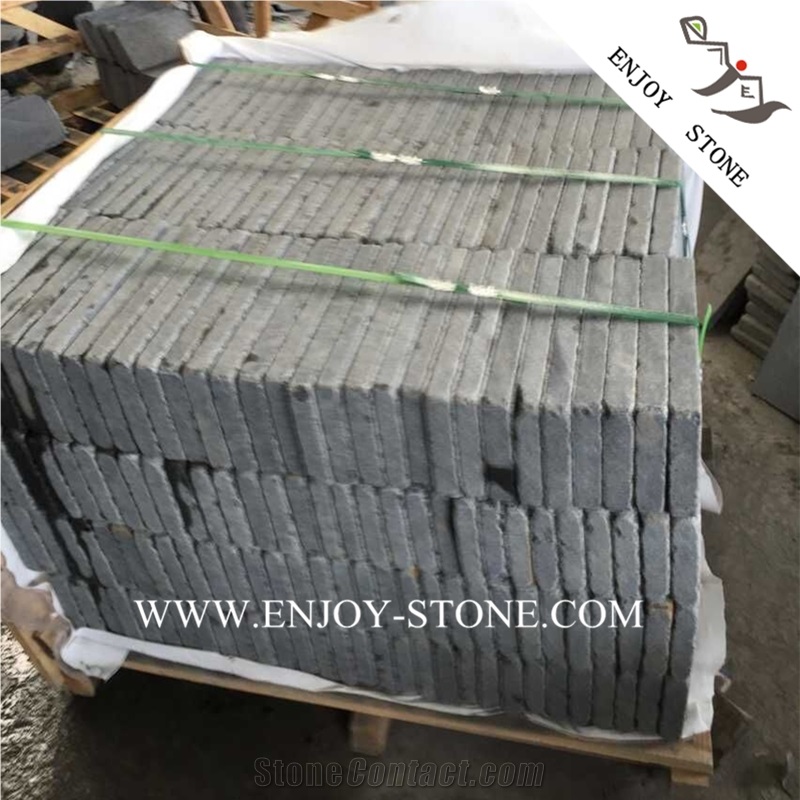 Tumbled G684 Basalt Paver,Black Pearl Basalt Courtyard Paver,G3518,Fuding Black Cobble Stone,Fujian Black,Padang Black,Absolute Black Basalt