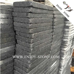 Tumbled G684 Basalt Paver,Black Pearl Basalt Courtyard Paver,G3518,Fuding Black Cobble Stone,Fujian Black,Padang Black,Absolute Black Basalt