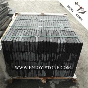 Tumbled G684 Basalt Paver,Black Pearl Basalt Courtyard Paver,G3518,Fuding Black Cobble Stone,Fujian Black,Padang Black,Absolute Black Basalt